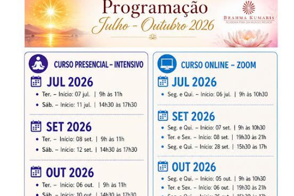 Programa Sede, de Julho a Out 2026