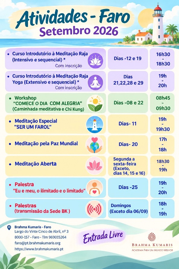 Faro: Atividades em Setembro