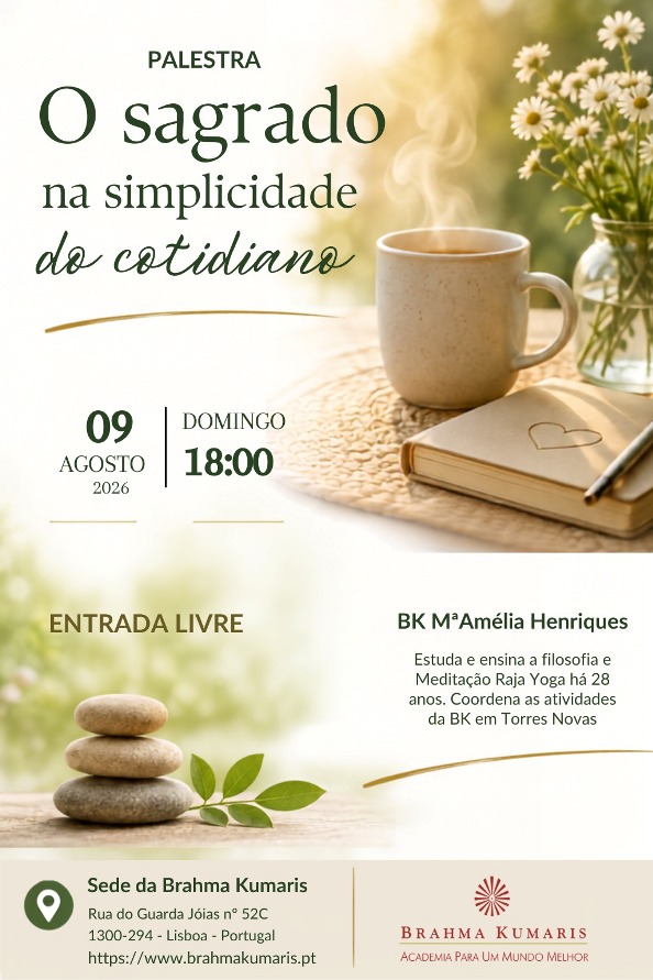 palestra o sagrado na simplicidade do cotidiano
