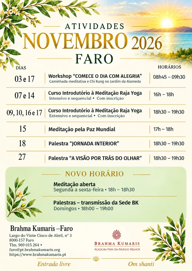 Faro: Atividades em Novembro